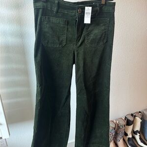 LOFT Palmer Wide Leg Pants In Brushed Corduroy
